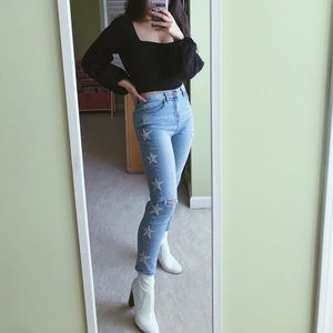 Star studded jeans